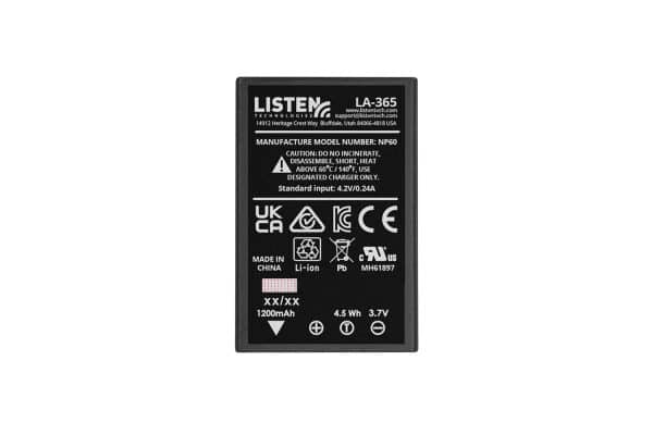 A picture of the Replacement Rechargeable Li-ion Battery.