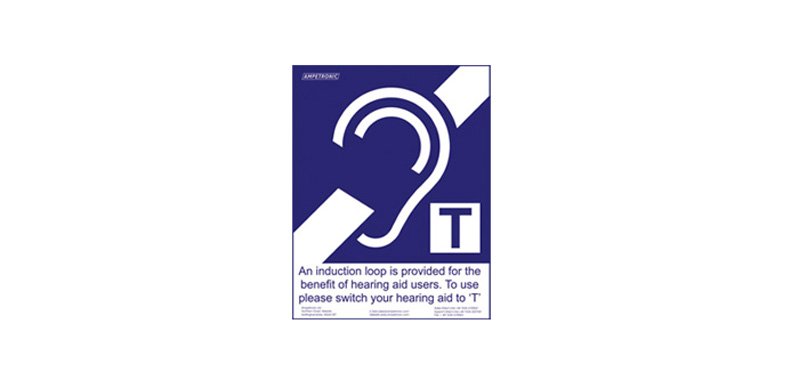 T Logo Installed Adhesive Sign Small 58 X 41 Listen