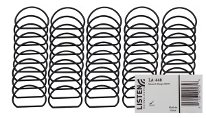 Set of 50 metal D-rings