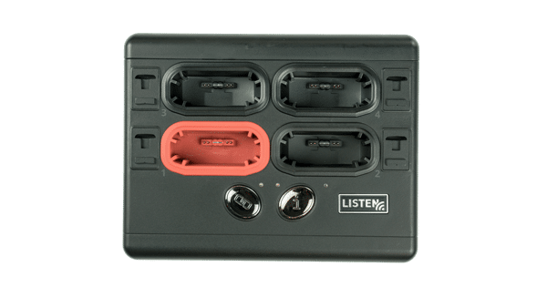 年間定番 LA-482 充電器ステーション 4個用 トレイ型 LISTEN TECHNOLOGIES ListenTALK 