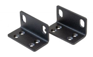 Two mounting brackets against a while backdrop