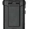 Back of a ListenTALK unit with a red leader clip and visible belt clip.