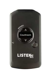 Listen IR Receiver with Courtroom mode activated