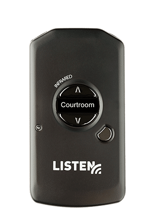 Listen IR Receiver with Courtroom mode activated