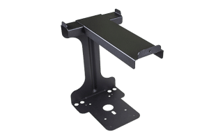 Black metal bracket for intelligent cable management unit