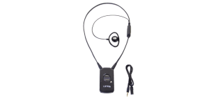 Infrared receiver w/neck loop lanyard & ear speaker