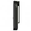 Side view of the LR4200 72 MHz radio frequency receiver showing the 3.5 mm standard headset jack and the belt clip on the back