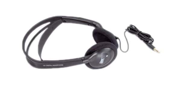Black stereo headphones