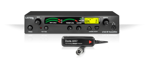 Infrarotsender mit Dante-Adapter