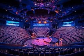 Interior view of Hale Center Theatre with stage lights