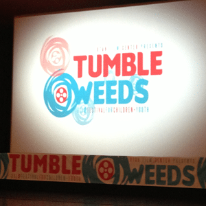 Señalización del evento del Festival de Cine de Tumbleweed