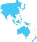 Carte de la région Asie et Pacifique