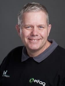 Professional photo of Halvard T. Eriksen, 52-years-old, blonde graying short hair, light blue eyes, and a big smile on his face