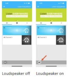 New Loud speaker toggle feature in Listen Everywhere app